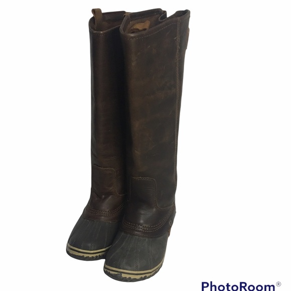 Sorel Slim Pack Riding Tall Boots - Brown, Size 6 - Picture 5 of 15